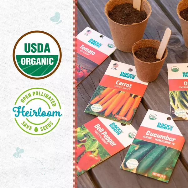 Back to the Roots 5pk Organic Veggie Seeds Variety