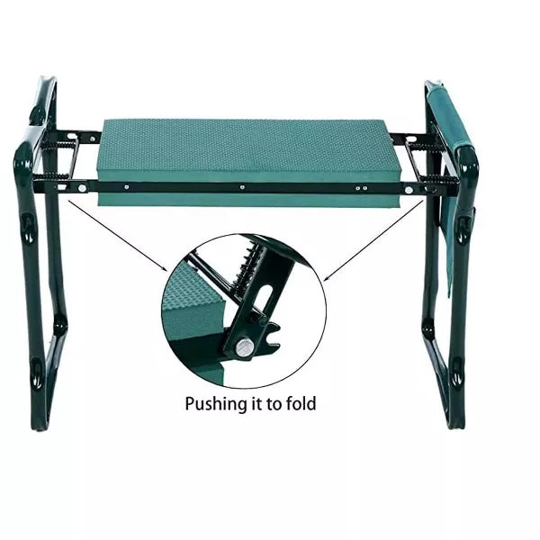 Garden Bench and Kneeler Stools Gardening With Side Bag Pockets for Tools, Portable and Lightweight, Great Gift For Gardeners